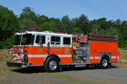 Freeland, PA, Fire Department (FFD) Engine 54 is a 1992 Seagrave that was ahead of its time with respect to incorporating multiple attack lines, split beds for large-diameter supply line, and portable and fixed master stream appliances. Freeland, PA, Fire Department (FFD) Engine 54 is a 1992 Seagrave that was ahead of its time with respect to incorporating multiple attack lines, split beds for large-diameter supply line, and portable and fixed master stream appliances.