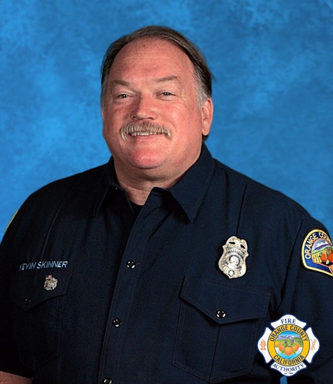 Fire Apparatus Engineer Kevin Skinner, with Orange County Fire Authority, died at a house fire Sunday morning.