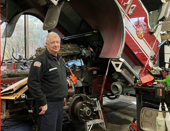 Stephen Balboni, repair supervisor for the Springfield Fire Department, retired Jan. 3 after nearly 39 years maintaining the city's fire trucks, boats and other equipment.