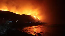 Firefighters found dry hydrants while battling the massive wildfires.