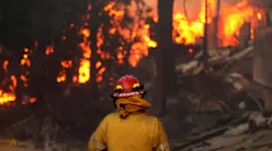 Private firefighters have been contracted by a number of homeowners and insurance companies to protect their properties as wildfires rage in California.
