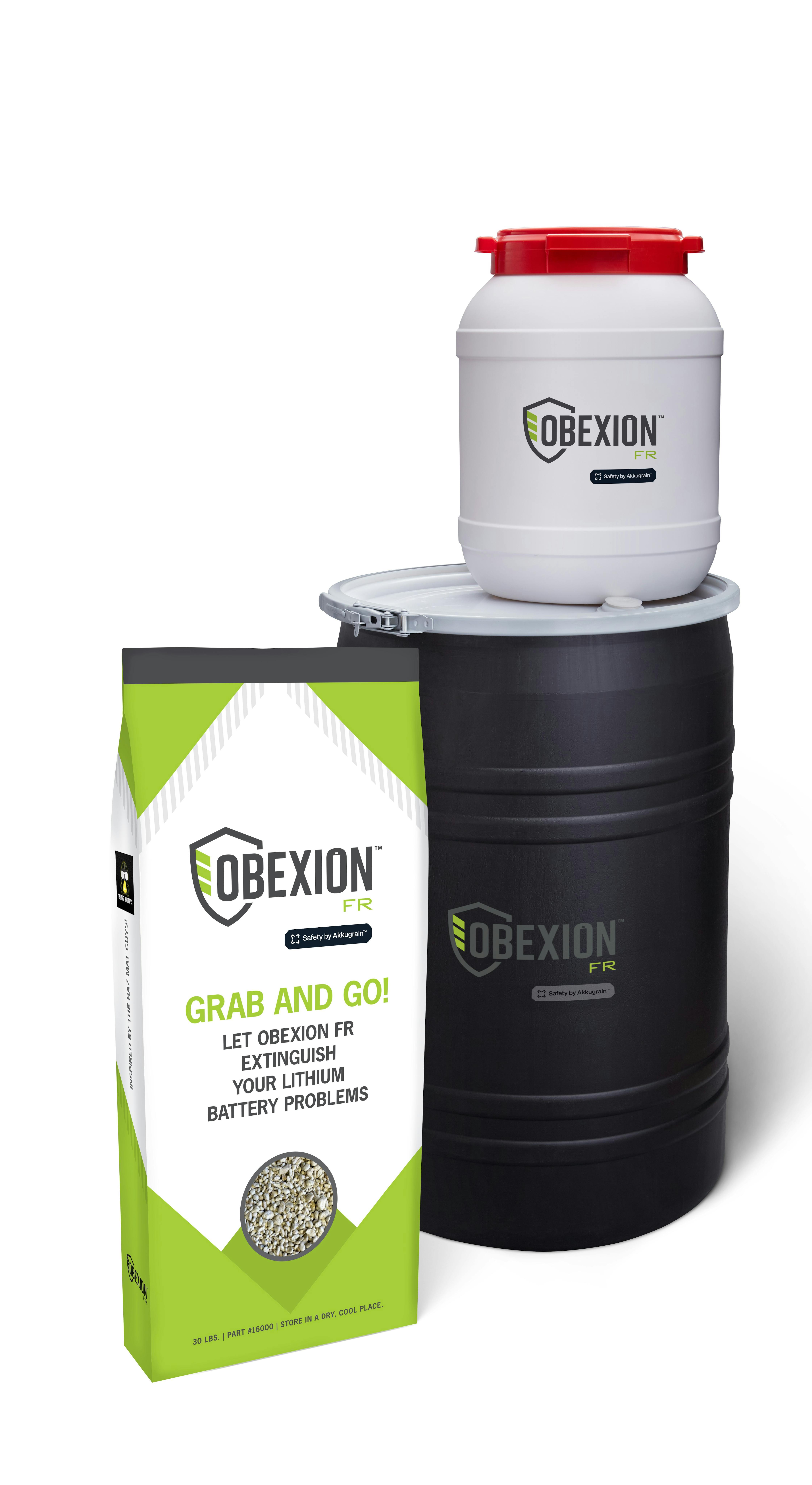 Part of DGeo&rsquo;s line of Obexion protective packaging, Obexion FR can be easily stored (on fire trucks and other emergency vehicles) and transported to mitigate batteries at risk of thermal runaway.