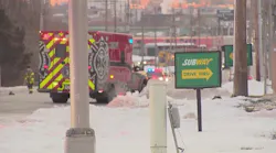 KCK firefighter 'severely injured' fighting Monday fire at metro Subway