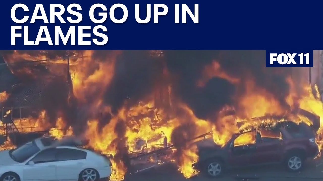 Los Angeles Firefighters Battle Fire near Downtown Building | Firehouse
