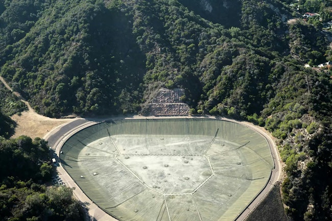 The Santa Ynez Reservoir became a source of comfort and potential protection from fire for its neighbors.