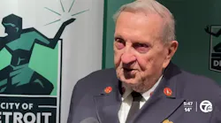 Detroit Fire Chief Chaplain George Aren turns 90, saluted by department