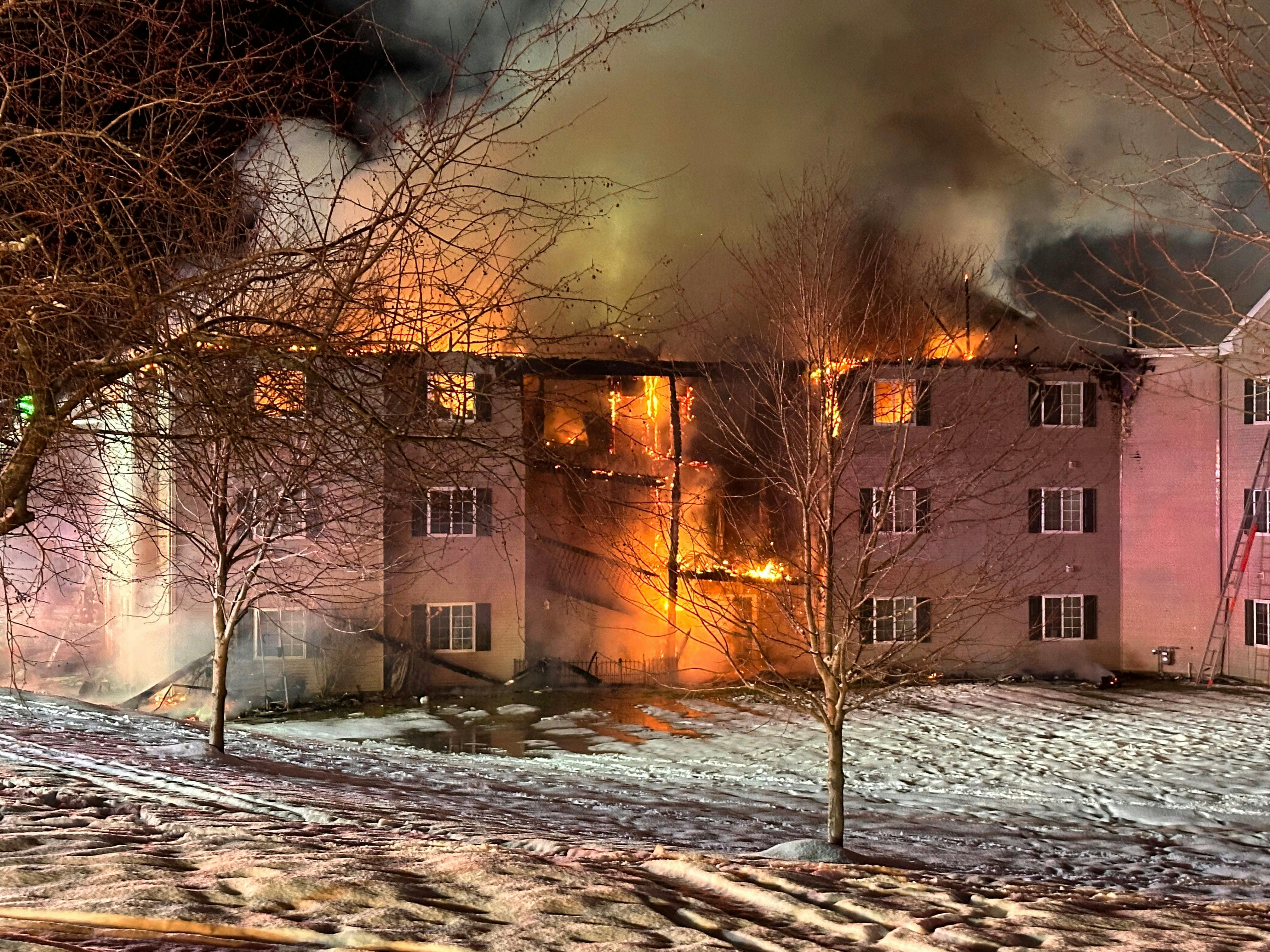 This is what firefighters encountered Friday night.