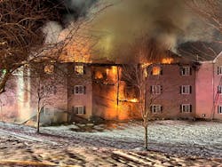 This is what firefighters encountered Friday night. This is what firefighters encountered Friday night.