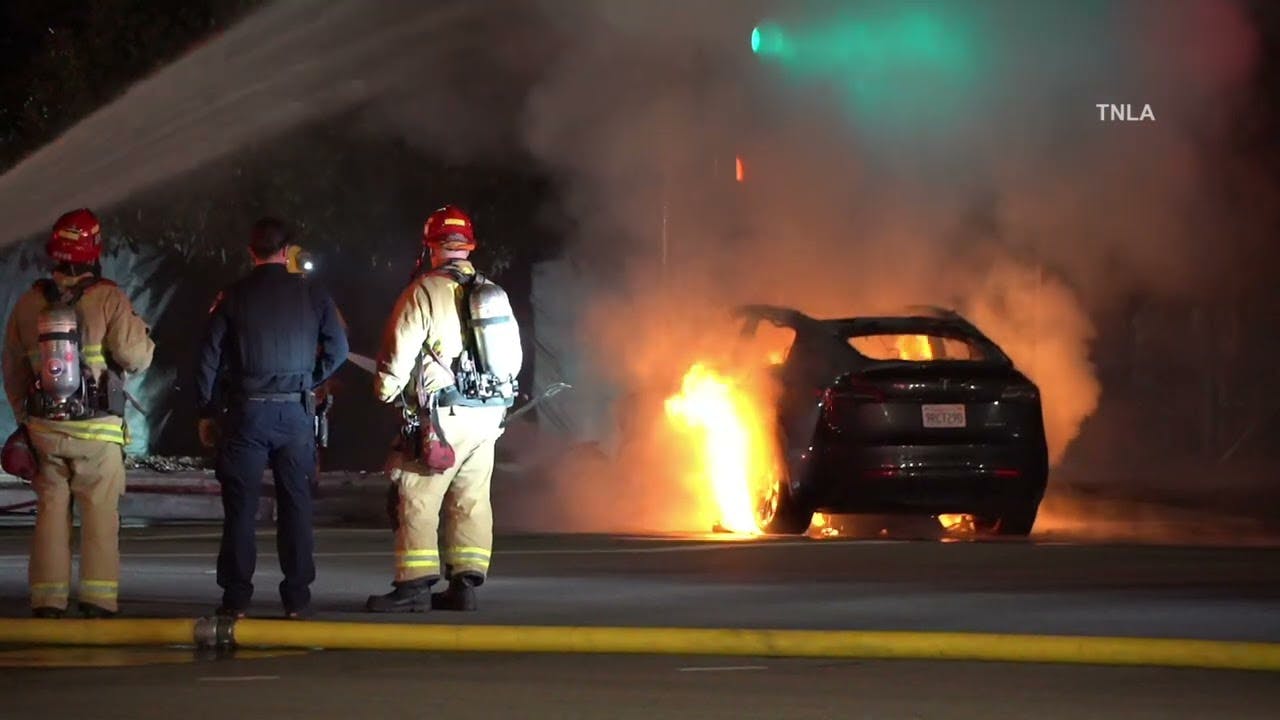 Torrance: One Dead in Fiery Tesla Crash