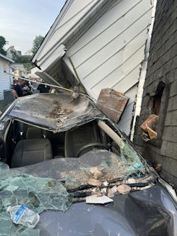 Despite the fact that this vehicle was affected by a collapsed building, the vehicle can easily and safely be cleared by rescuers from a distance or, conversely, victims can be identified safely from a distance. Despite the fact that this vehicle was affected by a collapsed building, the vehicle can easily and safely be cleared by rescuers from a distance or, conversely, victims can be identified safely from a distance.