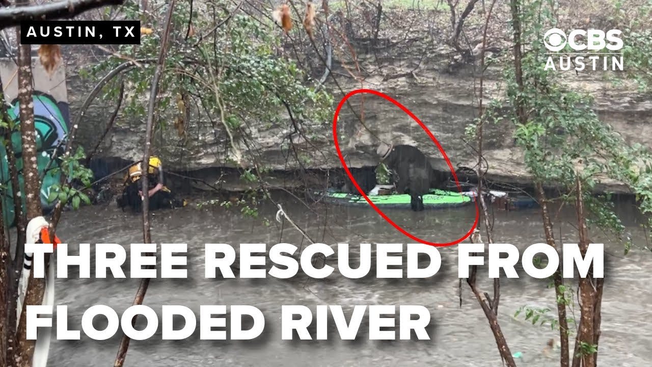 RESCUE: Three people swept down Austin river