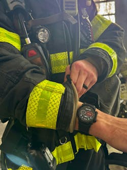 The location tracking function of Ascent Integrated Tech’s system, which is paired with Samsung’s Galaxy Watch7, doesn’t require predeployed equipment at an emergency scene. The location tracking function of Ascent Integrated Tech’s system, which is paired with Samsung’s Galaxy Watch7, doesn’t require predeployed equipment at an emergency scene.
