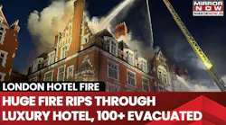 Former London Fire Brigade Firehouse Turned Hotel Burns