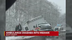 VSP investigating Scott County ambulance crash during snowy conditions