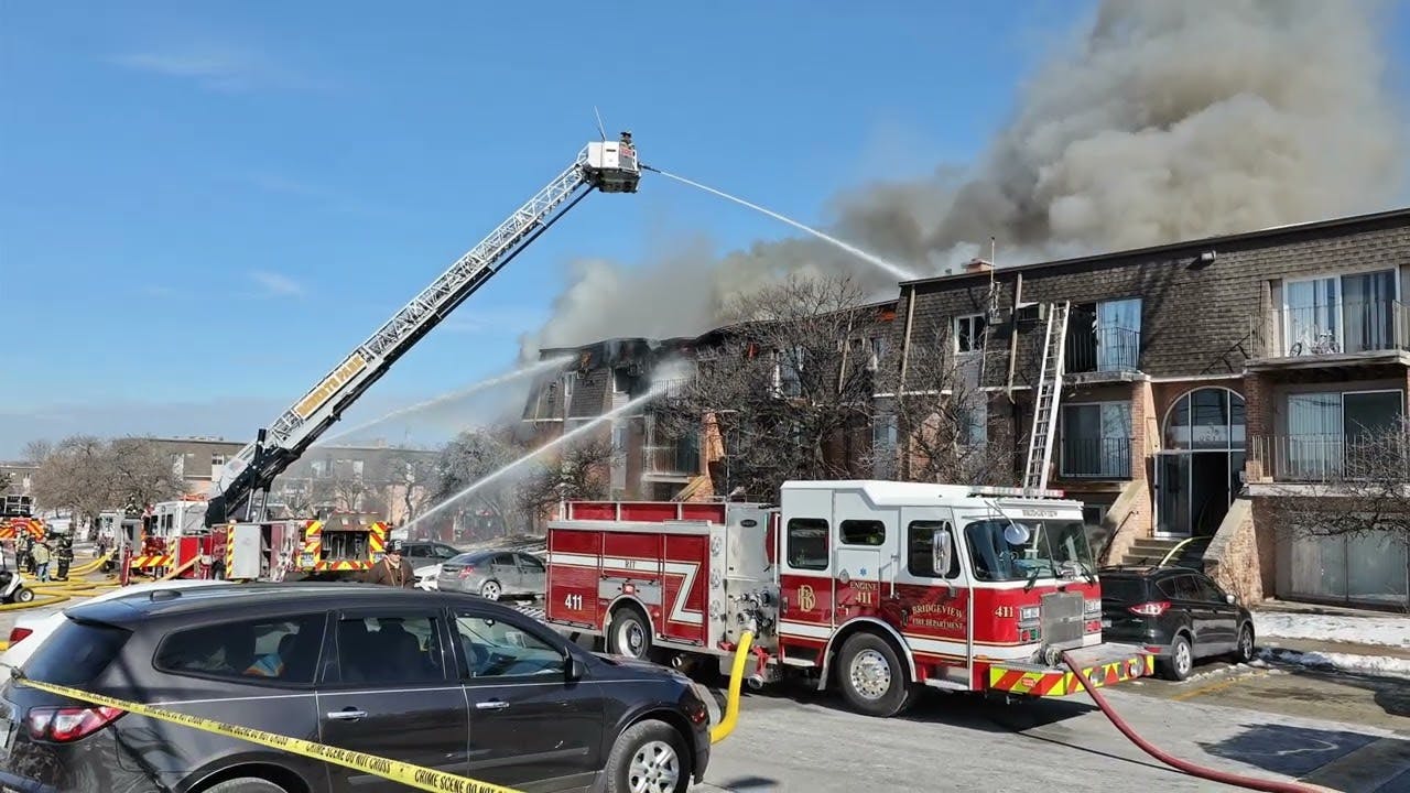 Blaze Rips Through Justice IL Apartment Building