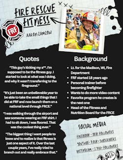 Fire Rescue Fitness - Personality Behind the Profile Fire Rescue Fitness - Personality Behind the Profile