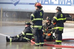 Plainfield firefighters battled a mega warehouse fire in 2022. Plainfield firefighters battled a mega warehouse fire in 2022.