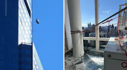 Dramatic rescue of workers stuck on disabled scaffolding at Columbus Circle