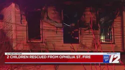 2 kids rescued from burning Providence home