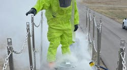 A PPE ensemble can be indicated by a substance’s vapor pressure and its toxicity. A PPE ensemble can be indicated by a substance’s vapor pressure and its toxicity.