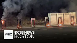 Tesla charging stations intentionally set on fire, investigators say