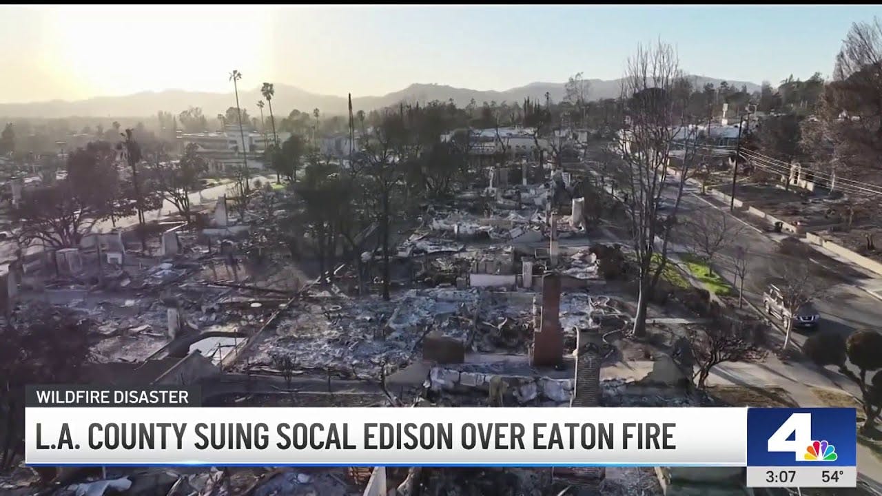 LA County sues SoCal Edison over Eaton Fire