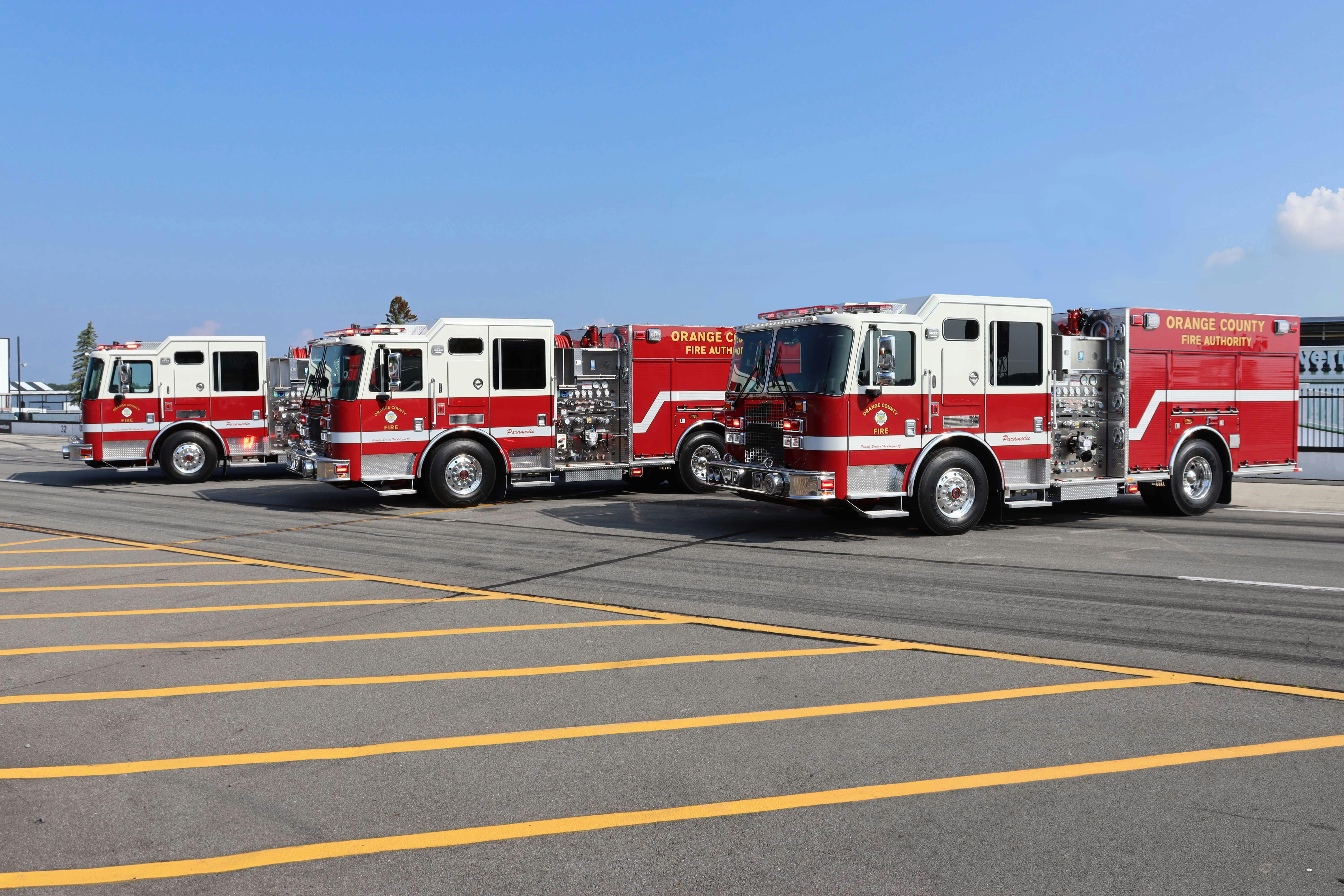 Orange County Fire Authority Purchases 10 KME Severe Service Pumpers