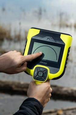 Because it utilizes a vast data set and machine learning, Voda Safe’s AquaEye Pro portable active sonar device quickly distinguishes typical items in water from the distinct characteristics of a person in water, so search time can be reduced by as much as 90 percent, the company says. Photo courtesy of Voda Safe Because it utilizes a vast data set and machine learning, Voda Safe’s AquaEye Pro portable active sonar device quickly distinguishes typical items in water from the distinct characteristics of a person in water, so search time can be reduced by as much as 90 percent, the company says. Photo courtesy of Voda Safe