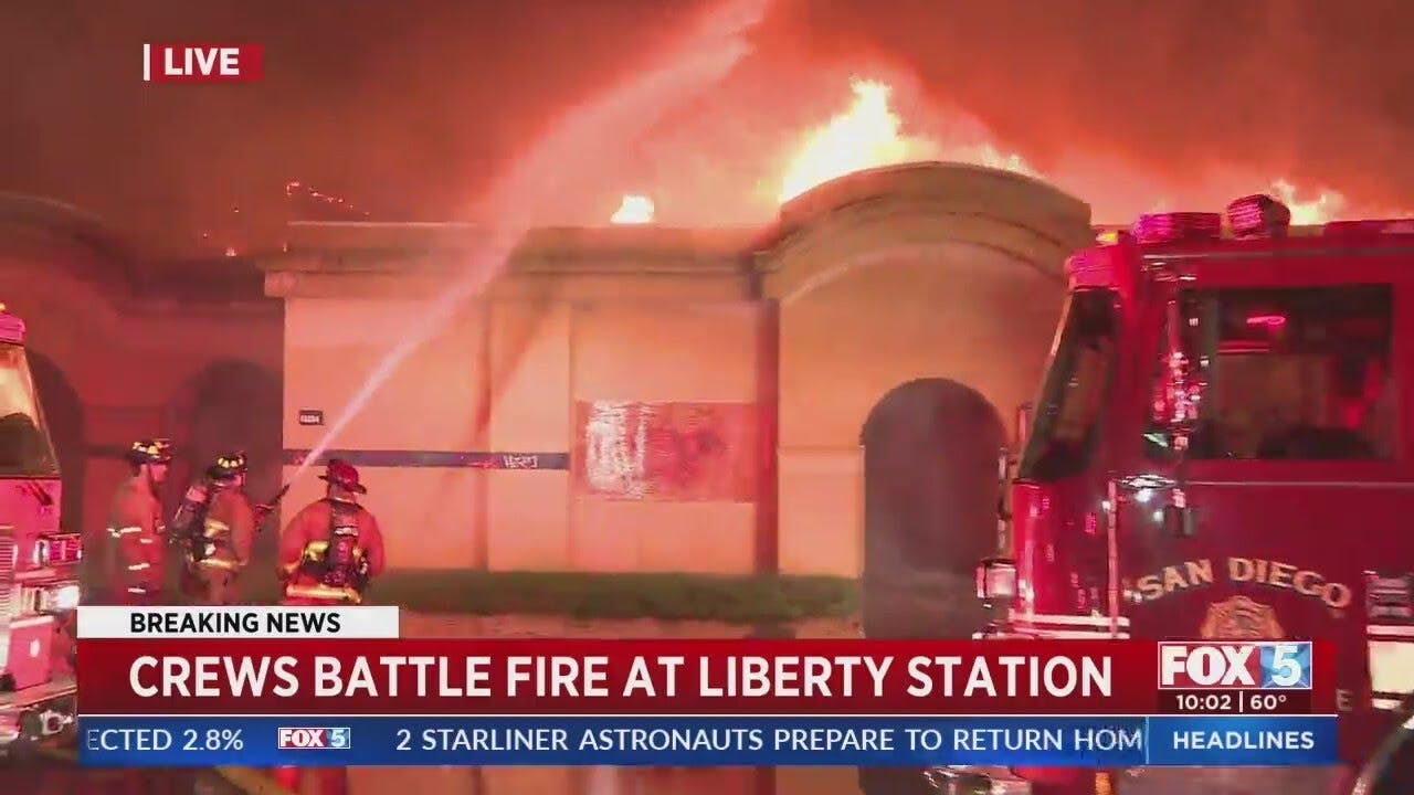 San Diego Firefighters Battle Blaze at Vacant Recreation Center | Firehouse