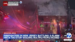3-alarm fire burns through building in Paterson 3-alarm fire burns through building in Paterson