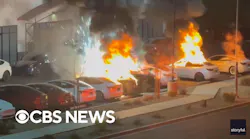 Teslas in Las Vegas set on fire and shot with guns in 'targeted attack,' police say