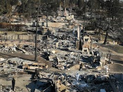 There will be no tests to determine if the areas ravaged by the wildfires contain toxic substances. There will be no tests to determine if the areas ravaged by the wildfires contain toxic substances.