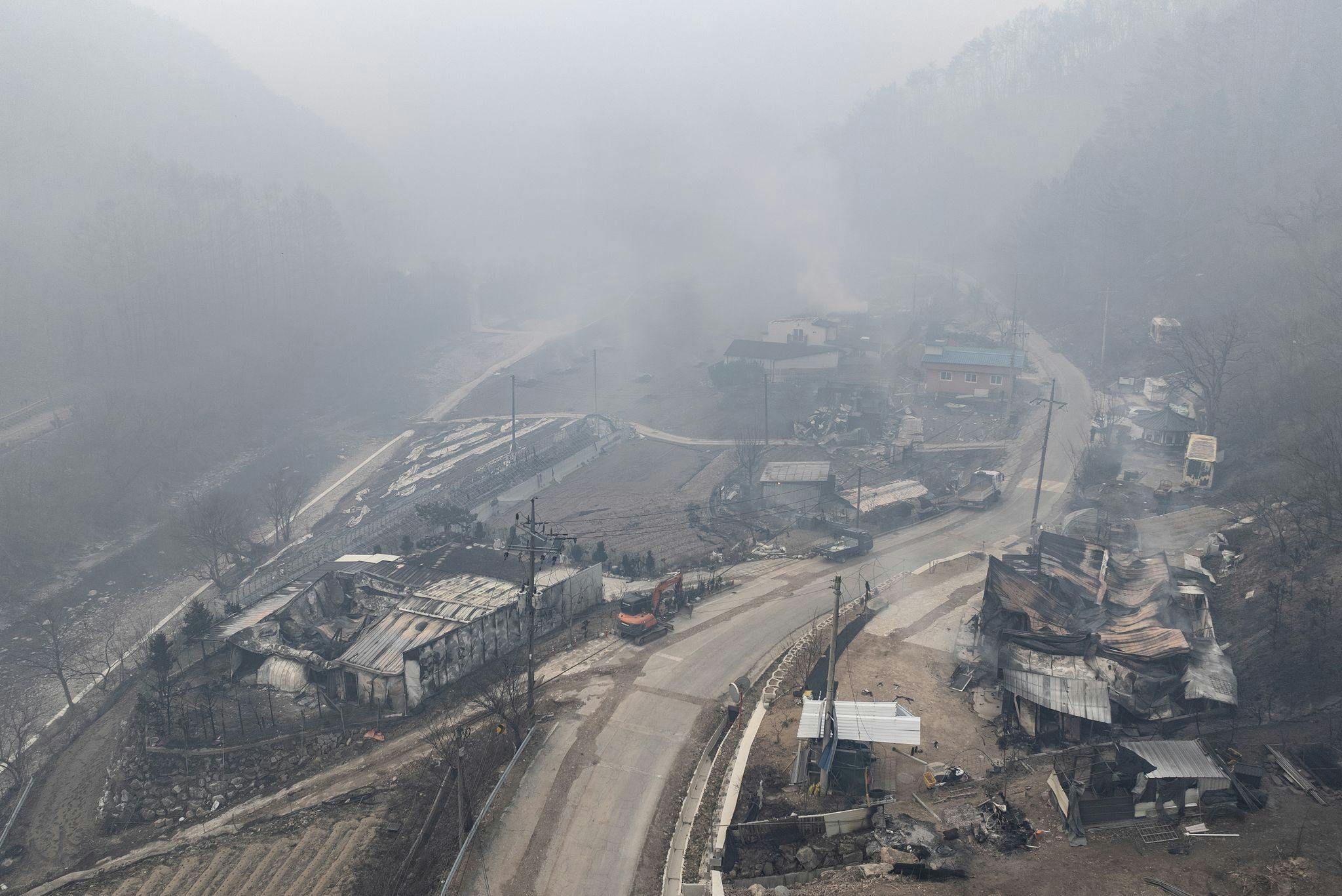 A wildfire destroyed the village of Yeongyang in the North Gyeongsang Province of South Korea.