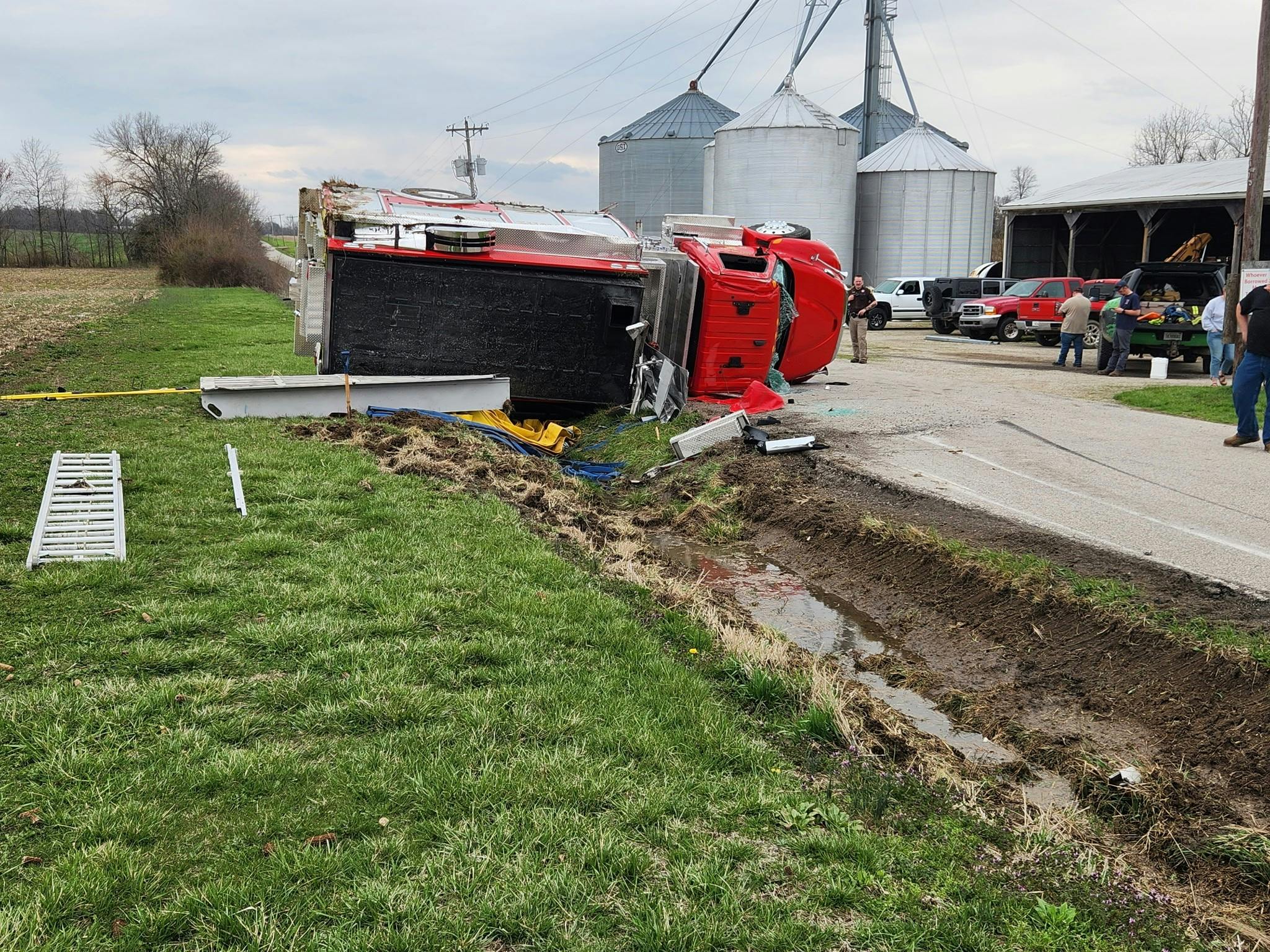 Fairplay Grant Fire Territory Fire Chief Bryan Woodall was behind the wheel of the Switz City Fire Department, which was two months old.