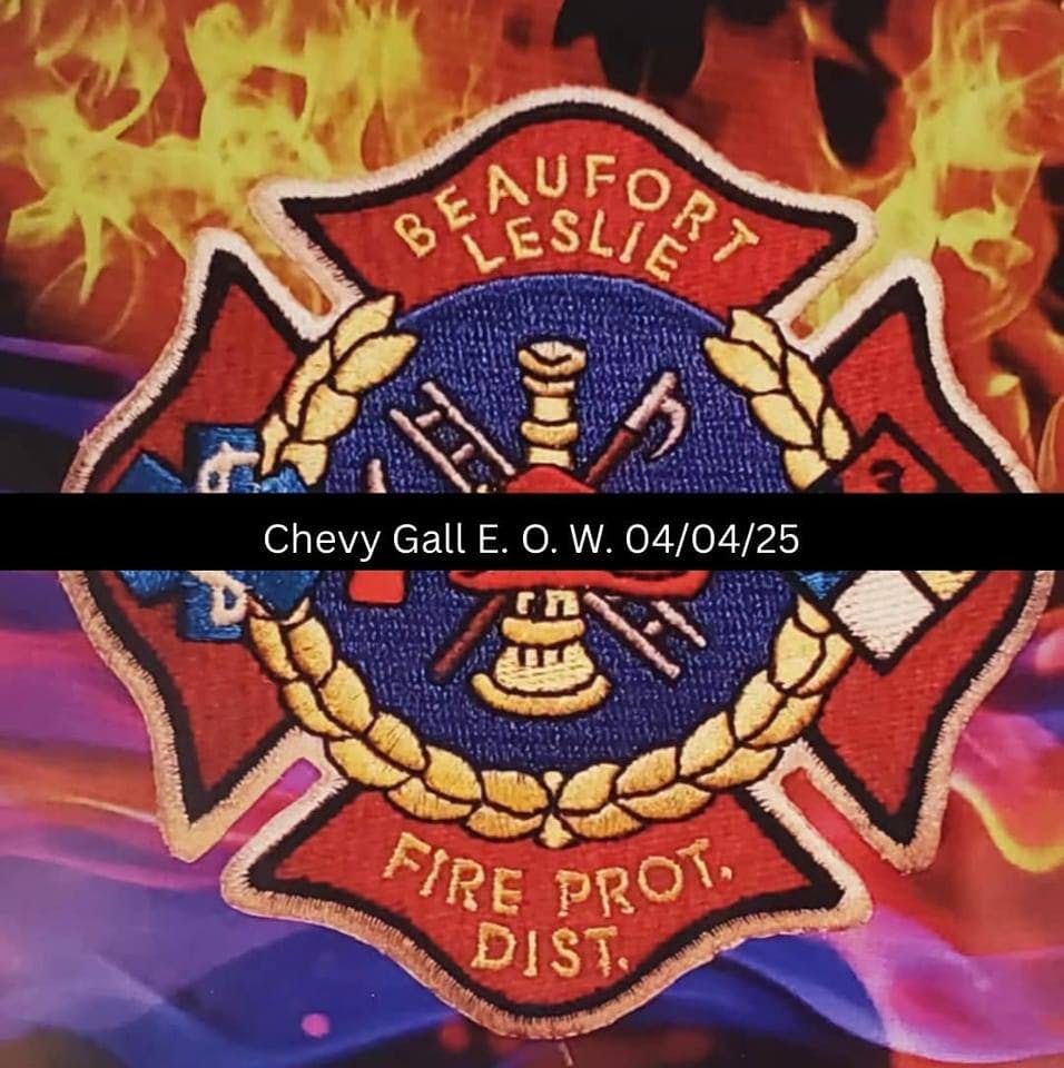 Beaufort-Leslie Fire Protection District firefighter Chevy Gall died after being involved in a crash while responding to call.