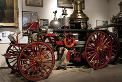 This 1901 LaFrance steam engine was used by Brooklyn firefighters and is on display in the museum. This 1901 LaFrance steam engine was used by Brooklyn firefighters and is on display in the museum.
