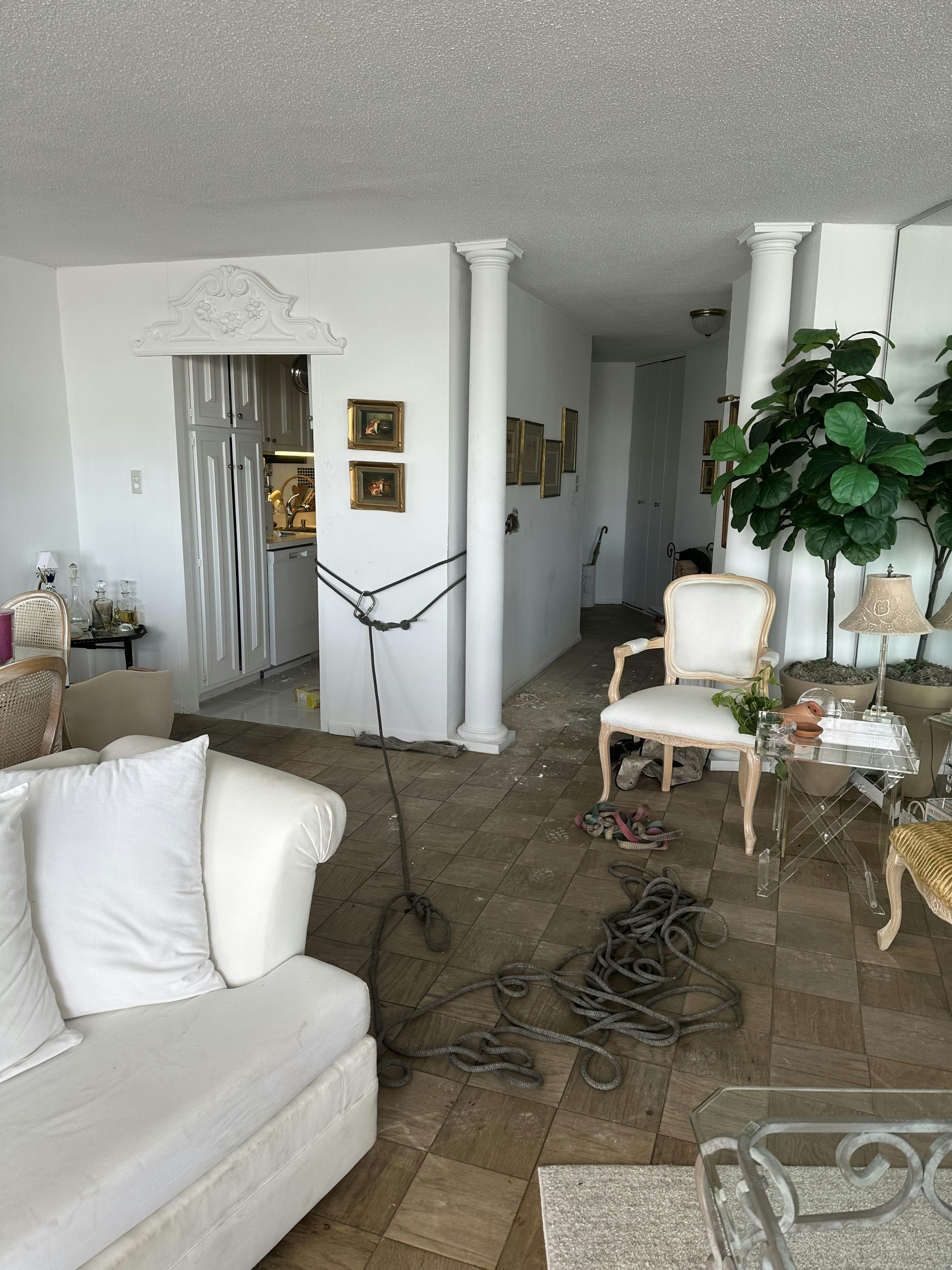 For an over-the-edge rope rescue, companies of North Hudson, NY, Regional Fire and Rescue (NHRFS) created their anchor by breaching walls and wrapping several studs.