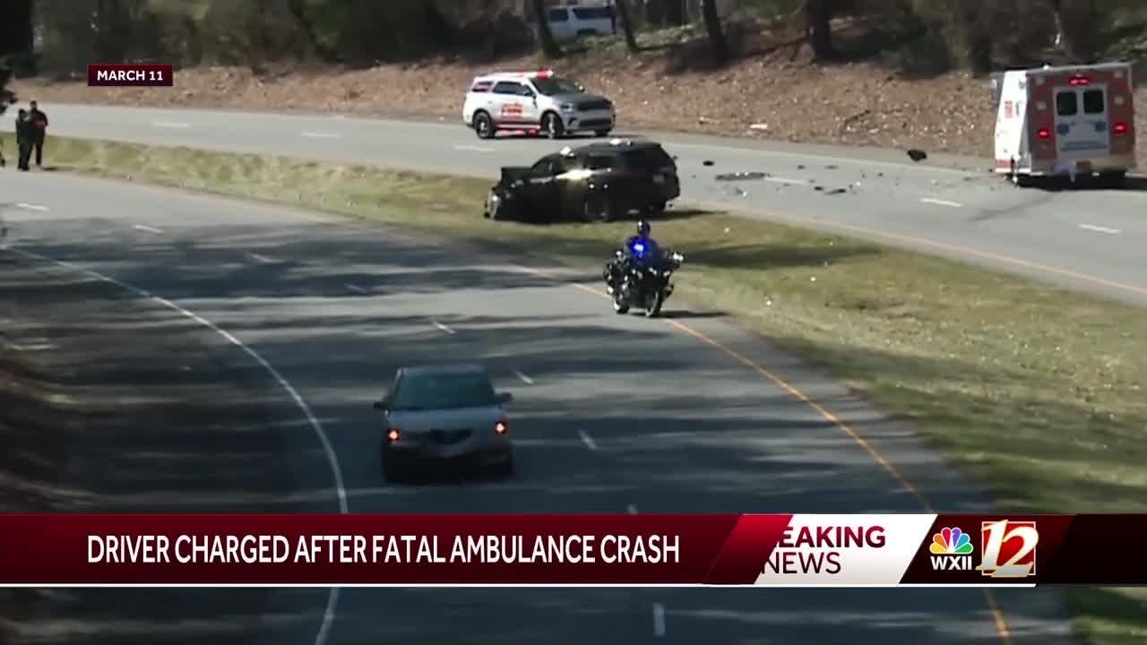 Woman charged after deadly crash involving Forsyth County EMS ambulance, officers say