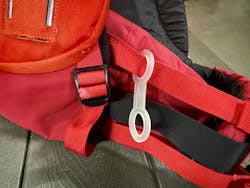 The octopus holder, which can create a parking spot if the rescuer wears a tether, is made of silicone rubber. It can break away if the tether becomes entangled. The octopus holder, which can create a parking spot if the rescuer wears a tether, is made of silicone rubber. It can break away if the tether becomes entangled.