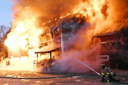 Members of the Franklin, NH, Fire Department (FFD) arrived to find a large, fully involved barn, with fire spreading rapidly into the attached ell and close to the three-bedroom main farmhouse as a result of strong winds. A second alarm quickly was called, as crews of the FFD and Tilton-Northfield Fire & EMS stretched two hoselines, including one into the main farmhouse. Despite significant smoke damage, the fire never entered the house. Approximately 50 firefighters were on scene. Members of the Franklin, NH, Fire Department (FFD) arrived to find a large, fully involved barn, with fire spreading rapidly into the attached ell and close to the three-bedroom main farmhouse as a result of strong winds. A second alarm quickly was called, as crews of the FFD and Tilton-Northfield Fire & EMS stretched two hoselines, including one into the main farmhouse. Despite significant smoke damage, the fire never entered the house. Approximately 50 firefighters were on scene.