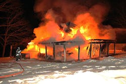 On arrival, units of the Athol Fire Department found a 1½ -story structure completely engulfed in flames and immediately called for a full first-alarm assignment, bringing in mutual aid from Orange Fire-Rescue-EMS, Phillipston Fire Department and Westminster Fire Department. Crews had difficulty accessing the structure, because it was the last house on a narrow, dead-end street, which prevented access for any tower/ladder operation. It took 20 firefighters who operated in very icy conditions several hours to completely extinguish the fire and overhaul the premises. On arrival, units of the Athol Fire Department found a 1½ -story structure completely engulfed in flames and immediately called for a full first-alarm assignment, bringing in mutual aid from Orange Fire-Rescue-EMS, Phillipston Fire Department and Westminster Fire Department. Crews had difficulty accessing the structure, because it was the last house on a narrow, dead-end street, which prevented access for any tower/ladder operation. It took 20 firefighters who operated in very icy conditions several hours to completely extinguish the fire and overhaul the premises.