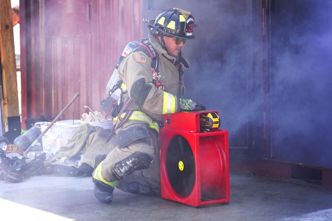 PPV fans and smoke ejectors are the latest pieces of fireground equipment to experience the transition to battery power. As a result, the units can be put into service more quickly and more precisely than their electric counterparts. As a consequence of not needing to be connected to a portable generator, the noise is minimized, which helps in terms of fireground communication.