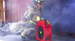 PPV fans and smoke ejectors are the latest pieces of fireground equipment to experience the transition to battery power. As a result, the units can be put into service more quickly and more precisely than their electric counterparts. As a consequence of not needing to be connected to a portable generator, the noise is minimized, which helps in terms of fireground communication. PPV fans and smoke ejectors are the latest pieces of fireground equipment to experience the transition to battery power. As a result, the units can be put into service more quickly and more precisely than their electric counterparts. As a consequence of not needing to be connected to a portable generator, the noise is minimized, which helps in terms of fireground communication.