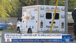 One child killed, another hurt in ambulance accident One child killed, another hurt in ambulance accident