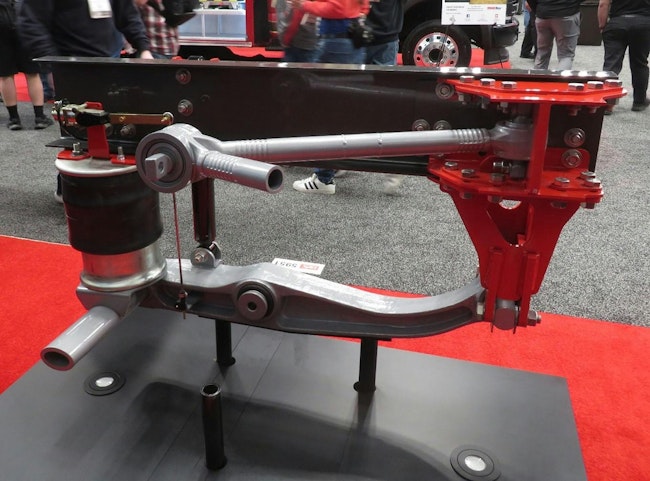 Chassis movement during acceleration and braking is reduced by the design of the RespondAir heavy-duty air ride suspension from Link Manufacturing.