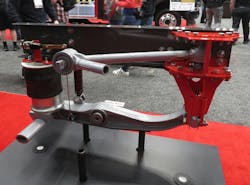 Chassis movement during acceleration and braking is reduced by the design of the RespondAir heavy-duty air ride suspension from Link Manufacturing. Chassis movement during acceleration and braking is reduced by the design of the RespondAir heavy-duty air ride suspension from Link Manufacturing.