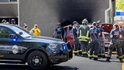 Boise fire and rescue personnel extricated the driver of a vehicle that hit a building. Boise fire and rescue personnel extricated the driver of a vehicle that hit a building.