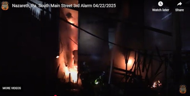 6807b118efd9b4373bae8fae Nazareth Pa Building Fire