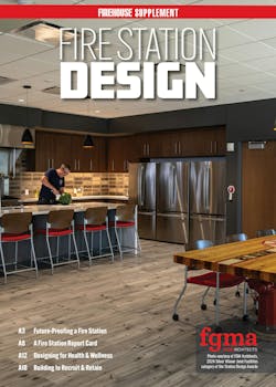 This special Station Design Supplement includes feature articles on future-proofing a fire station, designing a firehouse for physical and mental health, and building a facility to aid in recruitment and retention. This special Station Design Supplement includes feature articles on future-proofing a fire station, designing a firehouse for physical and mental health, and building a facility to aid in recruitment and retention.