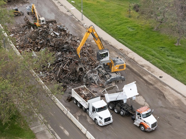 At the frenetic pace, debris from the historic wildfires may be cleaned up by June.